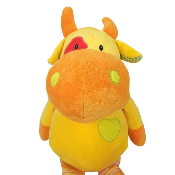 Beverly Hills Teddy Bear Company Cow Plush 24" Stuffed Animal Toy Yellow - Picture 5 of 11